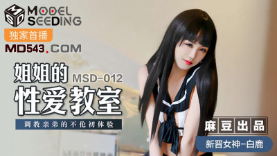 Madou Media Films MSD012. Bai Lu. Sister&#039;s Sex Classroom. The First Experience of Training Her Brother