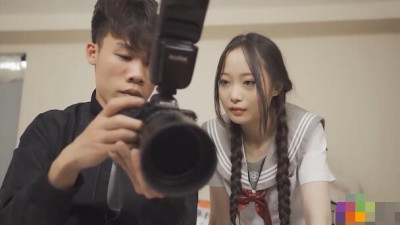 JK girl from Jelly Media was teased by the photographer using aphrodisiac