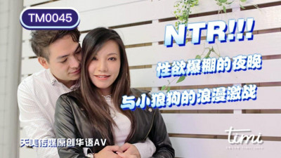 Tianmei Media TM0045 A night of sexual desire and a romantic battle with a little wolfdog - Wang Xin