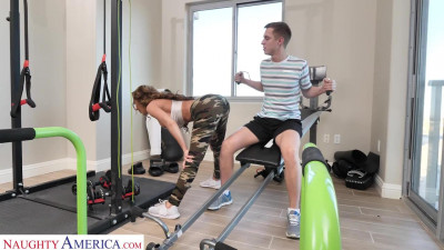 Richelle Ryan works up a sweat with son’s friend before working that cock